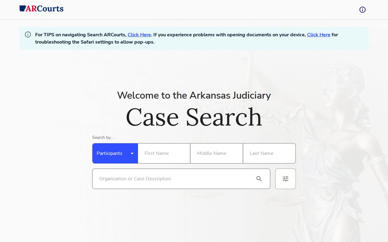 Search ARCourts Stone County criminal court records