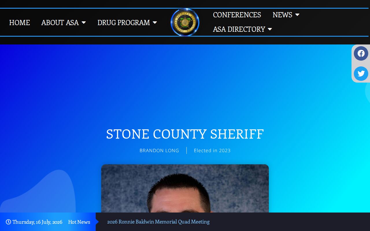 Stone County arrest records sheriff association profile