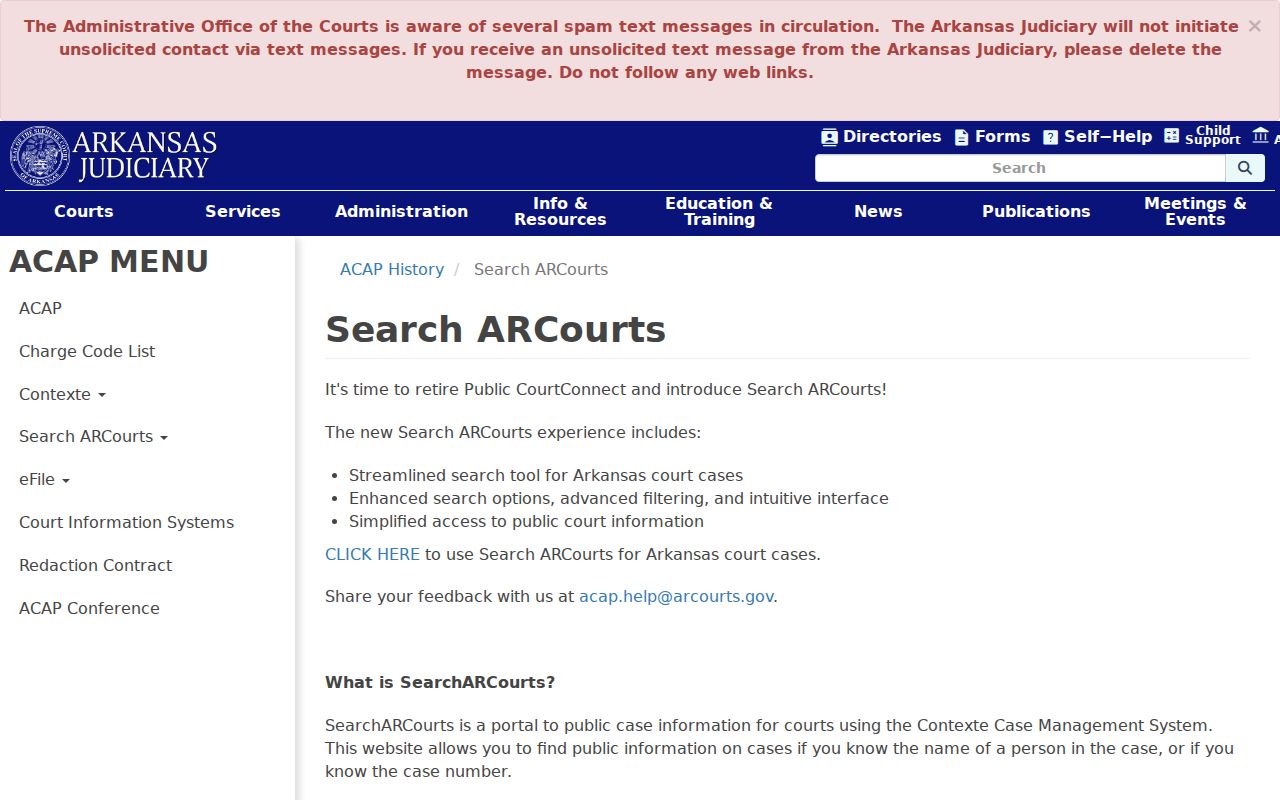 Stone County court case lookup through Search ARCourts